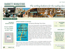 Tablet Screenshot of barrettbookstore.com